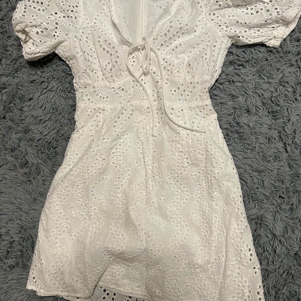 White Eyelet Dress